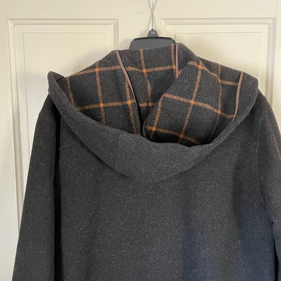 Vintage Loden Overcoat with Hood - Picture 8 of 12